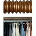 thumbnail image 1 of SpaceCadet 5-Pack Closet Organizer Rod Sleeves BROWN, 1 of 4