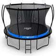 thumbnail image 1 of SpaceJump Lunar 12 Foot Trampoline, Outdoor Round Bouncer with Safety Net, Black, 1 of 11
