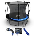 thumbnail image 1 of SpaceJump Lunar 12' Trampoline Outdoor Ultimate Set with Safety Net, Slide, Hoop & Sprayer, 1 of 10