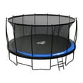 thumbnail image 1 of SpaceJump Lunar 16 Foot Trampoline, Outdoor Round Bouncer with Safety Net, Black, 1 of 7