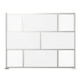 thumbnail image 1 of SpaceMakers 8 Ft Wood Laminate Room Divider – 100" Wide Privacy Wall Panel with Aluminum Frame, 78" High, 1 of 4