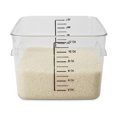 thumbnail image 1 of Spacesaver Square Containers, 12 Qt, 10 1/2 X 11.3 X 7 3/4, Clear, 1 of 2