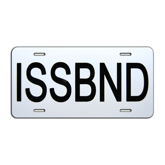 SpaceX | Falcon 9 Launch | ISSBND | Metal Replica License Plate