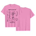 thumbnail image 1 of SpaceX Falcon 9 T-shirts Unisex Tshirt Short Sleeve Round Neck Tees Graphic Basic Tops, 1 of 5