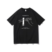 SpaceX Flight 5 T-Shirt with Rocket & Falcon Logo Print - SpaceX Branding Casual Round Neck Short/Long Sleeve Unisex Adult & Plus Size Space Exploration Fan Apparel Gift
