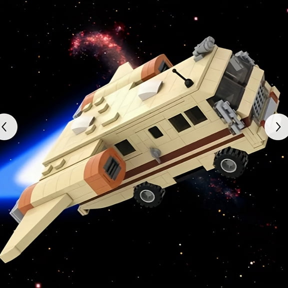 Spaceballs Eagle 5 Building Set, 667Pcs Classic Movie Car Model, Nostalgic Collectible Decoration, Gift for Fans, Teens & Boys Ages 8+