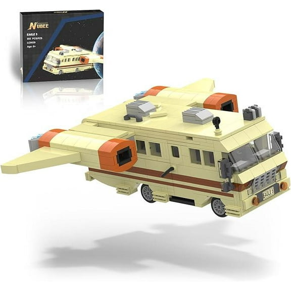 Spaceballs Eagle 5 Building Set with Cockpit, Hyper-Jets, Periscope, Barf's Room - 667Pcs Model Kit