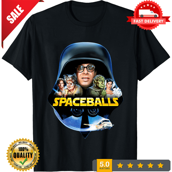 Spaceballs Movie Men's Black T-Shirt Size S-5XL, CROWD FAVORIT-TH69747