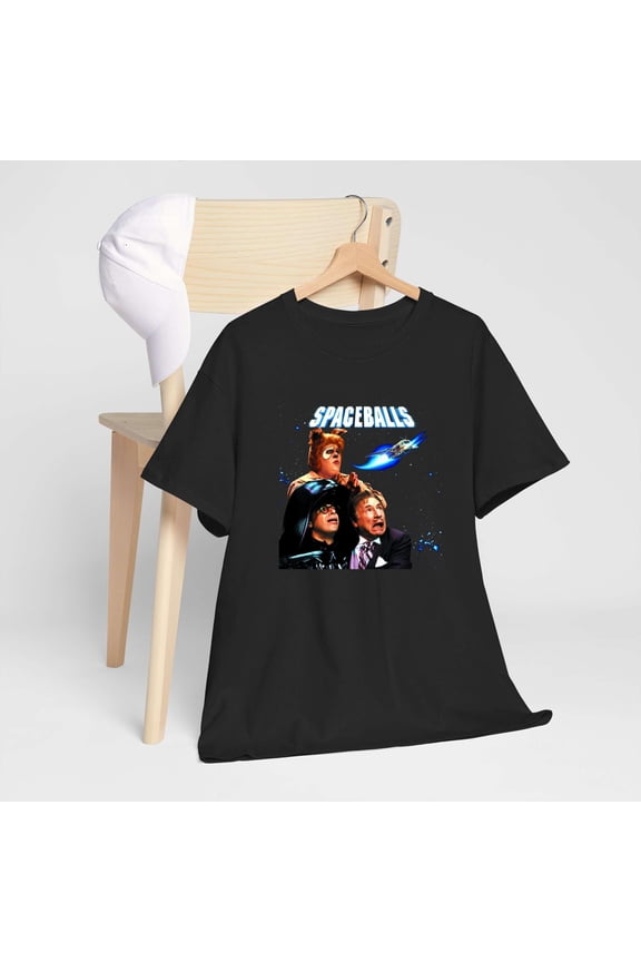Spaceballs Movie Space Balls Film Unisex Black T-shirt Size S-5XL