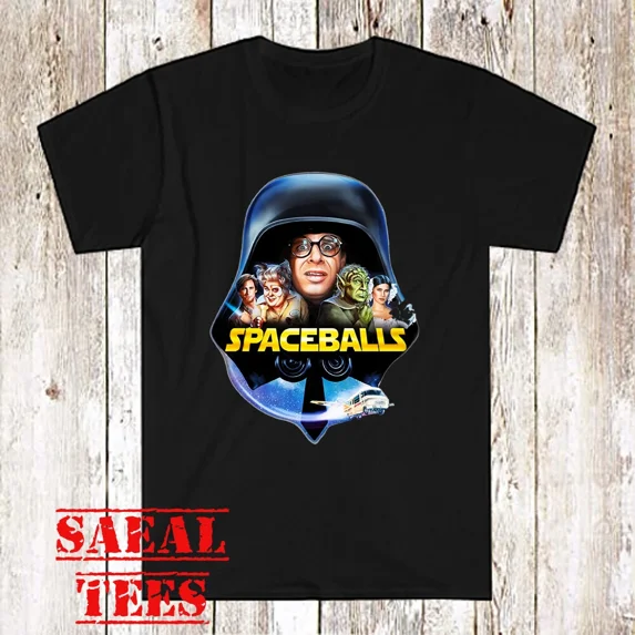 Spaceballs Space Balls Movie Men's Black T-Shirt Size S-5XL