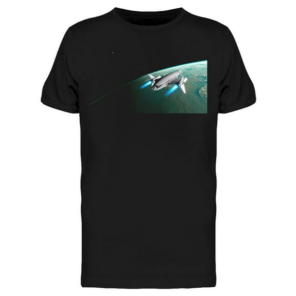 Spacecraft Flying T-Shirt Men -Image by Shutterstock, Male Large