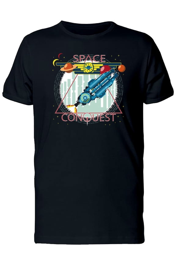 Spacecraft In Outer Space T-Shirt Men -Image by Shutterstock, Male x-Large