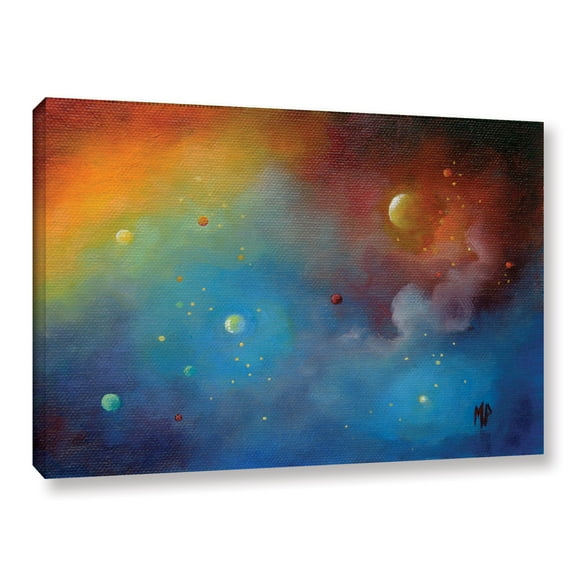 Spaced-Out Gallery Wrapped Canvas by Marina Petro