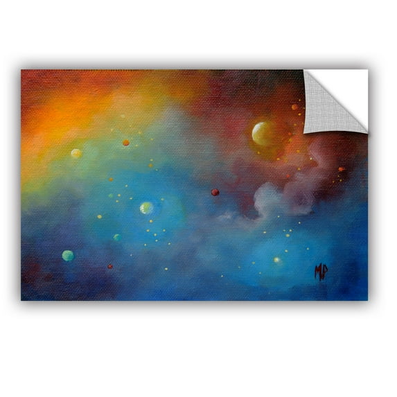 Spaced-Out Removable Wall Art Mural by Marina Petro