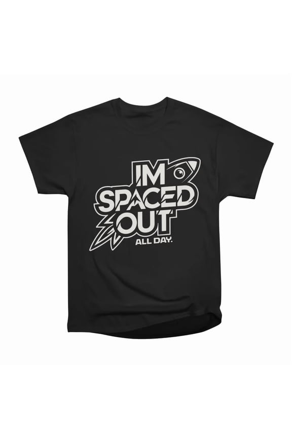 Spaced Out Rocket Mood T-Shirt Tee Gift For Him Merch For Her Apparel For Friend