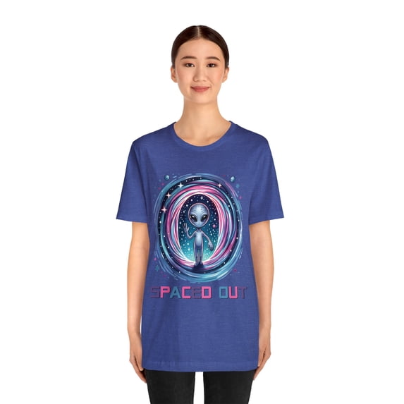 Spaced Out UFO Alien Lover Funny Cute Unisex Shirt
