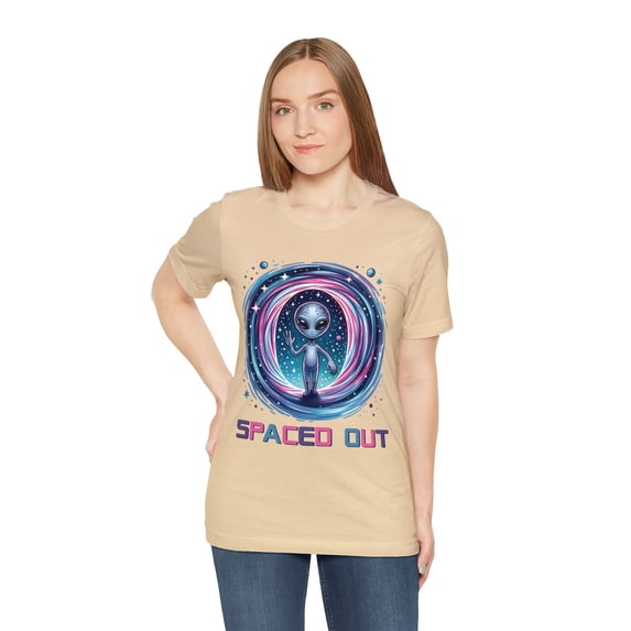 Spaced Out UFO Alien Lover Funny Cute Unisex Shirt