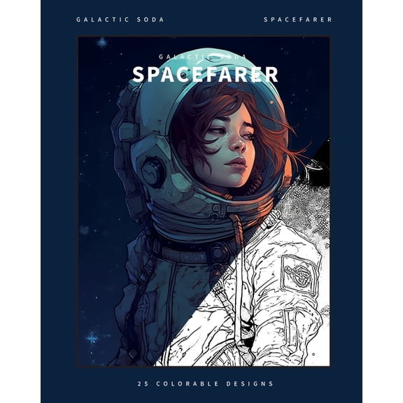 Spacefarer (Coloring Book): 25 Exclusive Designs, (Paperback)