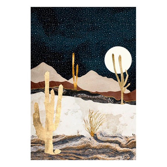 Spacefrog Designs - Desert View Print Wall Art, Modern Wall Decor For Living Room Bedroom, 8x12 UNFRAMED