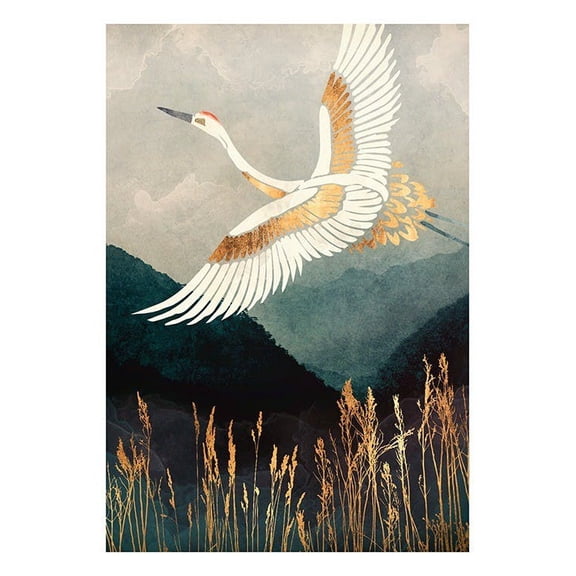 Spacefrog Designs - Elegant Flight Print Wall Art, Modern Wall Decor For Living Room Bedroom, 8x12 UNFRAMED