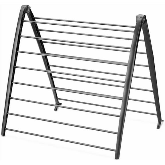 Spacemaker Folding Drying Rack, Indoor Clothes Organizer with Patent-Pending Design, Space Saving, 6" L x 26" W x 51.5" H, Black Black