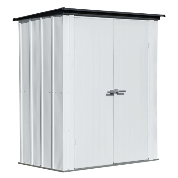 Arrow Spacemaker 5 x 3 x 6 ft Flute Grey Patio Shed