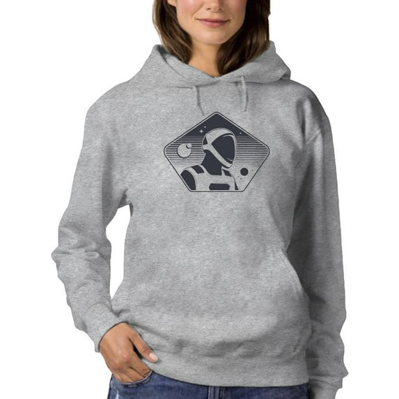 Spaceman Oortrait Hoodie Women -Smartprints Designs, Female 5X-Large