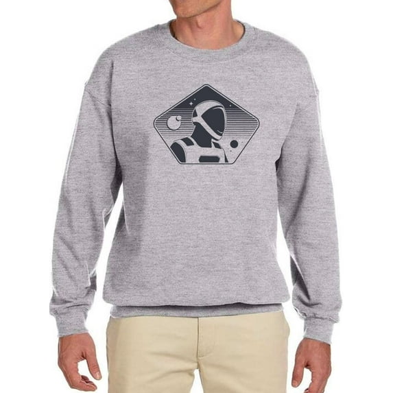 Spaceman Oortrait Sweatshirt Men -Smartprints Designs, Male Small