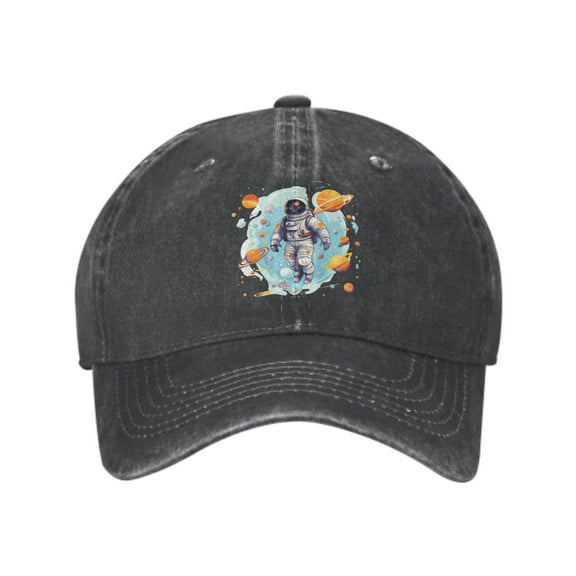 Spaceman Planets Baseball Caps for Men Women Adjustable Casual Trucker Hats for Fishing Outdoor Activities Fashion Hats