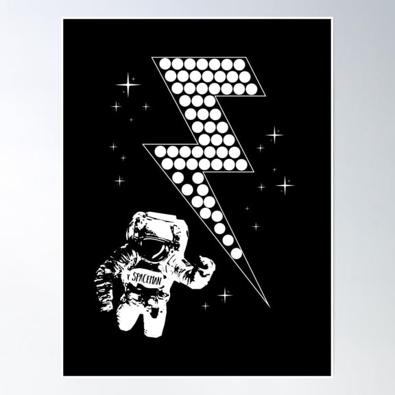 Spaceman Poster Wall Art, Modern Wall Decor, 8x12 UNFRAMED