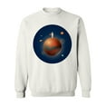 thumbnail image 1 of Spaceman With Flag On The Planet Sweatshirt Men -Image by Shutterstock, Male 3X-Large, 1 of 4