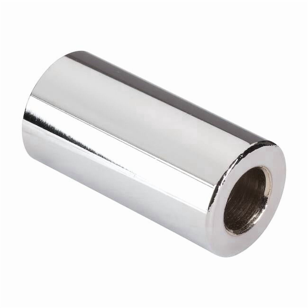 Spacer, 1/2 in Screw Size, Chrome Plated Steel, 2 in Overall Lg, 0.53 in Inside Dia, 5 PK