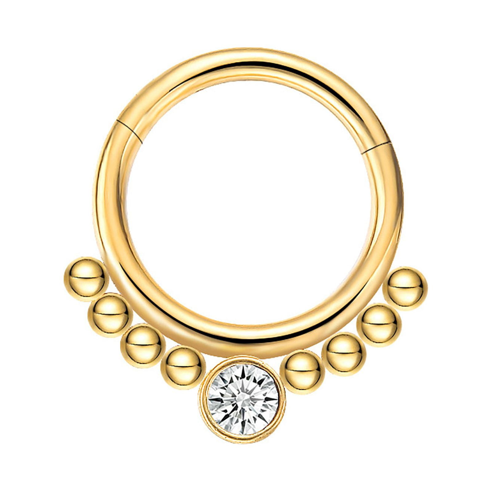 Spacer 18 Gauge False Nose Rings Dangling Nose Rings Flat Ear Piercing