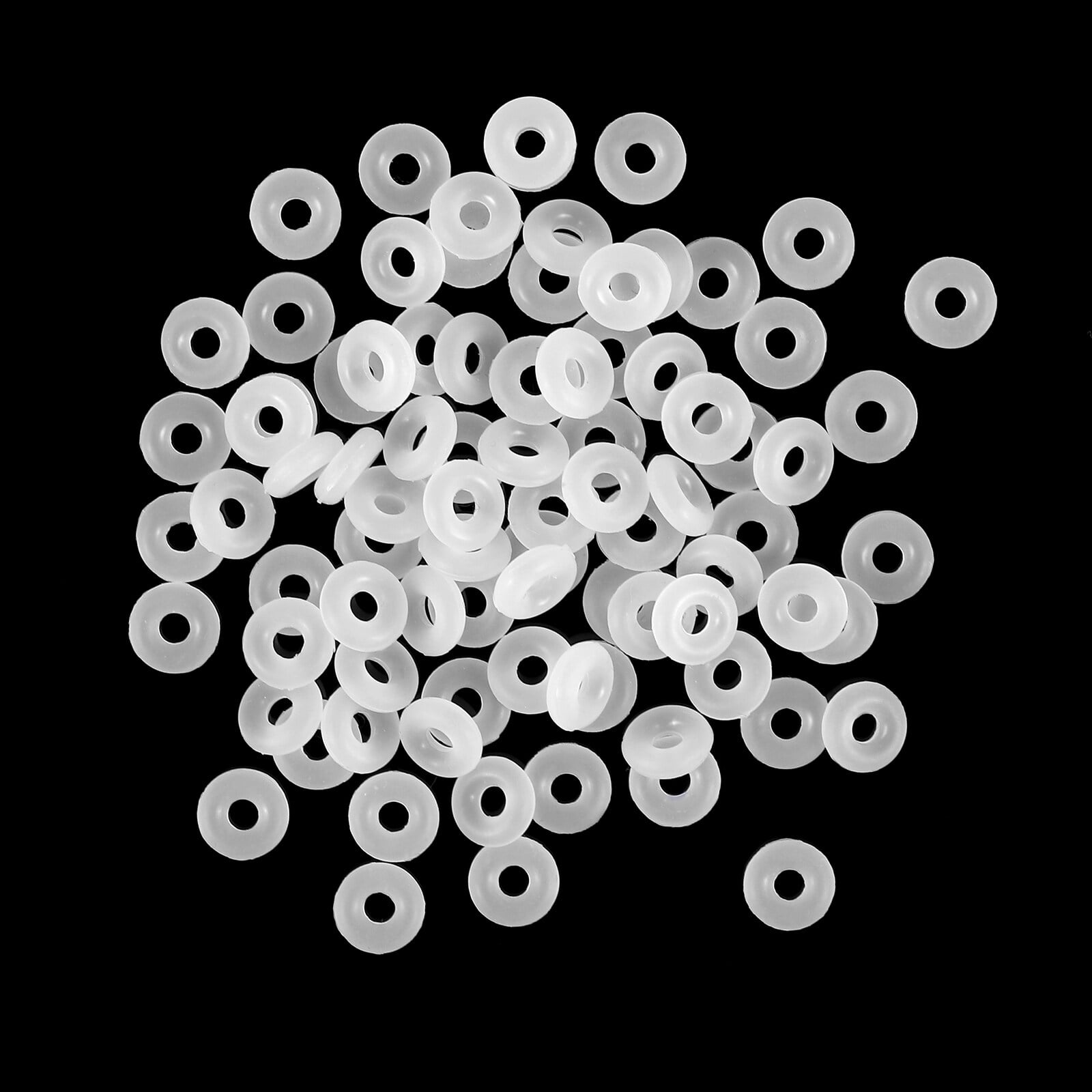 Spacer Charms Silicone Rubber Stoppers Practical Rubber Spacer Beads Rings Ring Beads for