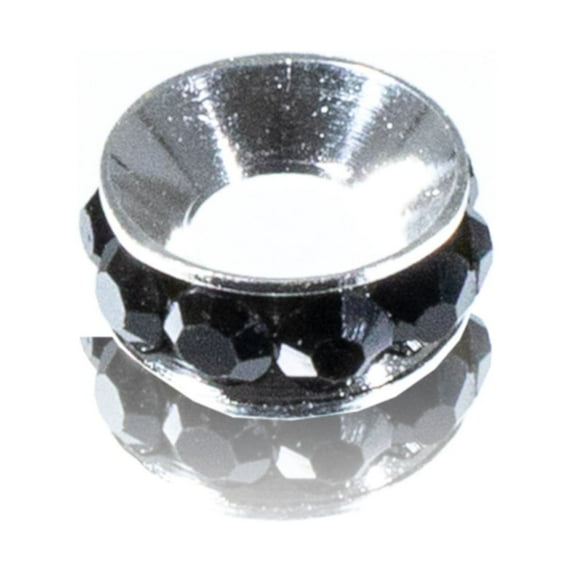 Spacers with Rhinestones - Customize Your Next Project with Assorted Rhinestone Color Options - Choose from 5, 10, and 20 Pcs - 9mm Diameter