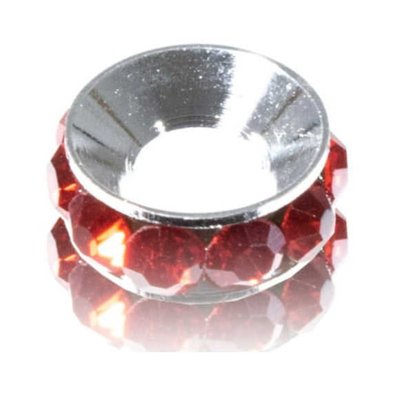 Spacers with Rhinestones - Customize Your Next Project with Assorted Rhinestone Color Options - Choose from 5, 10, and 20 Pcs - 9mm Diameter