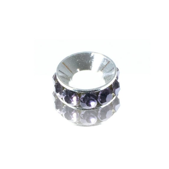 Spacers with Rhinestones - Customize Your Next Project with Assorted Rhinestone Color Options - Choose from 5, 10, and 20 Pcs - 9mm Diameter