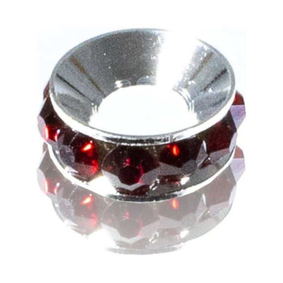 Spacers with Rhinestones - Customize Your Next Project with Assorted Rhinestone Color Options - Choose from 5, 10, and 20 Pcs - 9mm Diameter