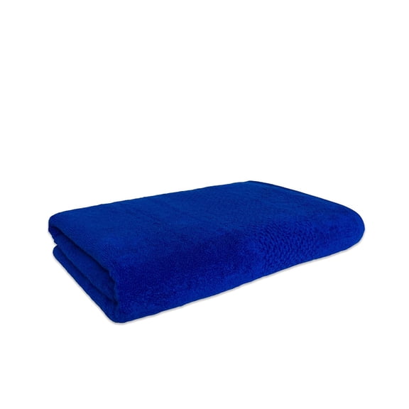 Spaces 100% Cotton Bath Towel 500 Gsm | Quick Dry Nano Spun Special Texture Bath Towels (Dark Blue)