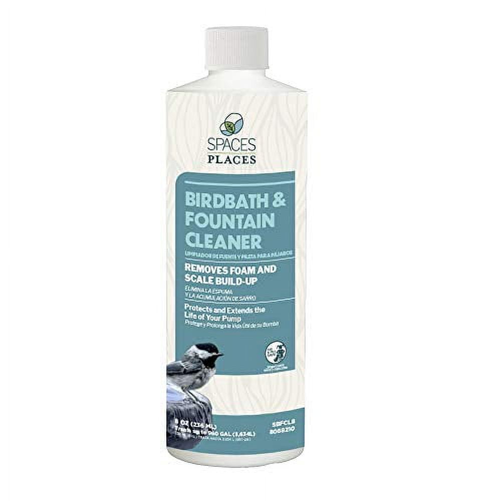 Spaces Places SBFCL8 8 Oz. Fast Acting Bird Bath and Fountain Cleaner