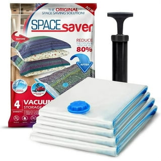 Casafield Vacuum Storage Bags with Travel Hand Pump, Space Saving  Compression Bags for Blankets, Clothes, Blankets, Comforters