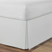 Space Maker Extra-Long Bed Skirt, 21’ Drop, White, Queen