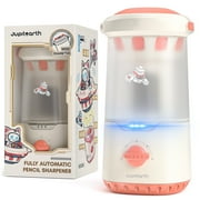 Jupitearth Pink Office Supplies/Pencils & Pencil Electric Pencil Sharpeners,Hands-Free,Auto in & Out Spaceship for Home and Office