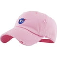thumbnail image 1 of Spaceship Pink Vintage Distressed Dad Hat Adjustable Baseball Cap NASA Galaxy Alien UFO Face ET E.T. Saucer Rocket Planets Earth Mars Moon, 1 of 4
