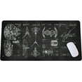 thumbnail image 1 of Spaceship Space Mouse mat, Sci-fi Control Console Display Desk Mat, Large Mouse pad for Desk, Gamer Mouse pad, Laptop Pad Mat, Gaming Accessories, Computer Accessories, Gaming Room Decor, SciFi Gift, 1 of 6