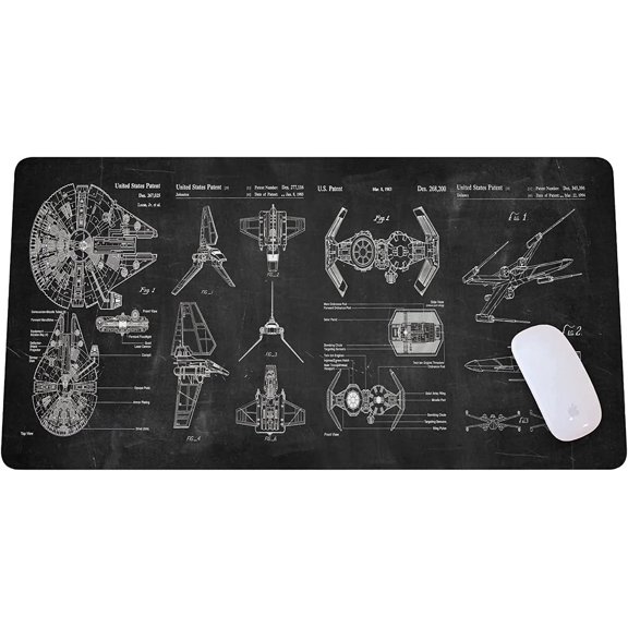 Spaceship Space Mouse mat, Sci-fi Control Console Display Desk Mat, Large Mouse pad for Desk, Gamer Mouse pad, Laptop Pad Mat, Gaming Accessories, Computer Accessories, Gaming Room Decor, SciFi Gift