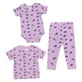 thumbnail image 1 of Spaceships - Baby Girl 2-Piece Clothing Set | Onesie Bodysuit or T-shirt with matching Leggings | Short Sleeve | Cotton | Baby Shower Gift | 0-36 months, 1 of 5