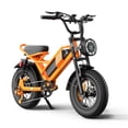 thumbnail image 1 of 16" Fat Tire Ebike, 750W, 21.7MPH, 48V/15AH Battery, 4 Shock Absorbers, Compact for Riders Under 5'2" & Teens., 1 of 5