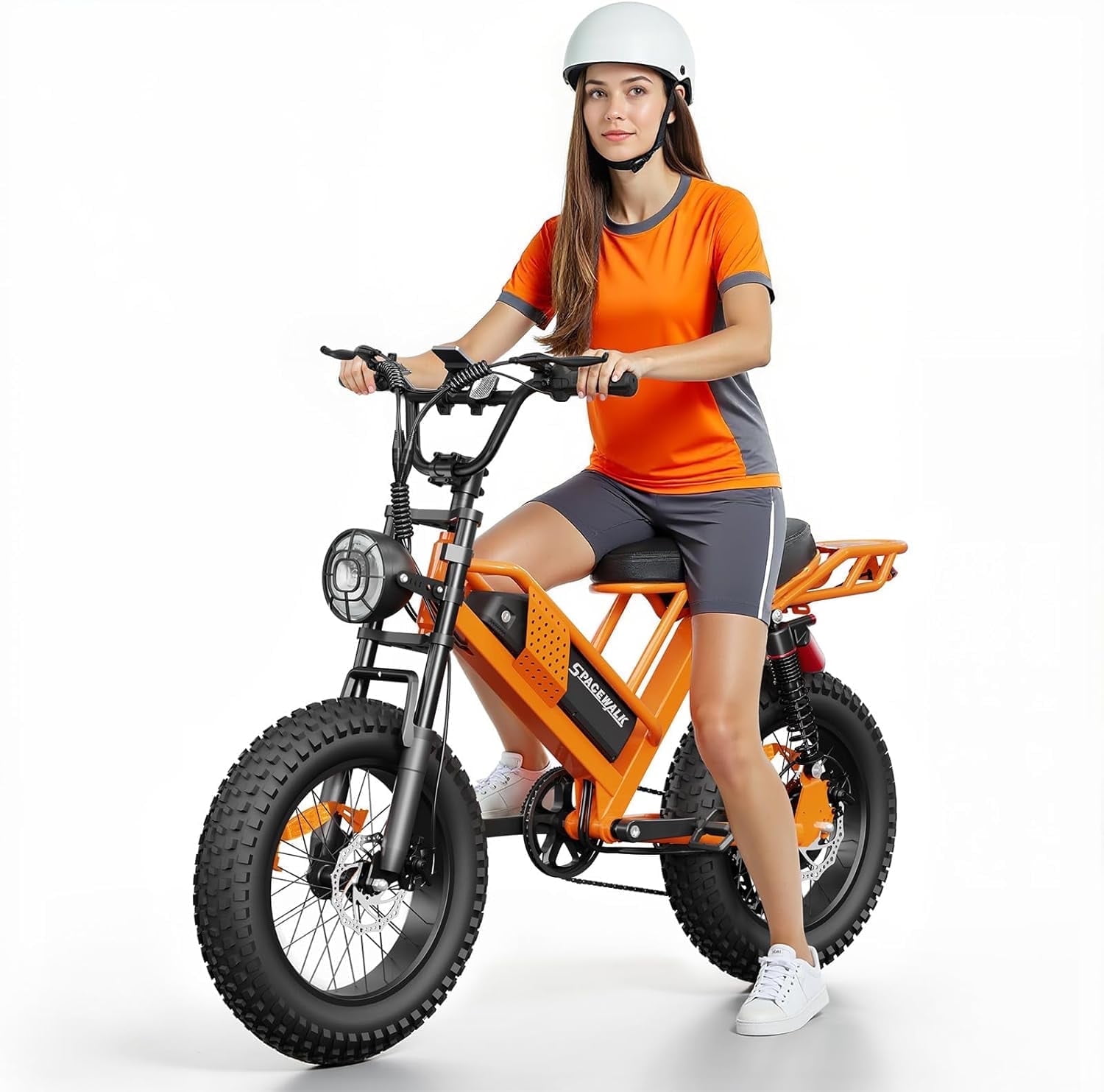 Spacewalk Electric Bike for Adult,20"x4"Fat Tires Ebike,Suitable for Riders 5'5"& Above,750W Motor,24.9mph,48V 15Ah