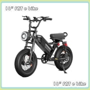 Spacewalk Small Electric Bike,16 Fat Tire Ebike,More Suitable for Holiday gift, and Teenagers with 750W Motor, 21.7MPH with Removable 48V/15AH Battery,50-Miles Motorcycle